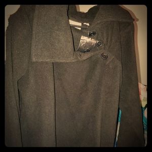 NWT Denim Co black jacket with collar and buttons